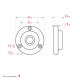 Поверхностный магнитный уровень BULLS EYE (БЫЧИЙ ГЛАЗ), d 49 мм KRAFTOOL 34789