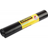 Мешки мусорные строительные HEAVY DUTY, 120 л, 10 шт, черные, особопрочные STAYER 39157-120