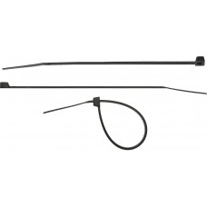 Хомуты-стяжки черные 3.6 x 150 мм нейлон РА66 100 шт СИБИН ХС-Ч 3788-36-150