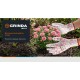 GRINDA PROTECT, L (9), садовые перчатки с прозрачным нитриловым покрытием, фиолетовые, 13 класс (11295-L)