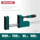 Корпусная струбцина Grand-1000/1150, 1000/1150 мм, сжатие/распор, 600 кгс, глубина зажима 95 мм KRAFTOOL 32240-100