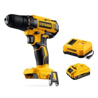 Дрель-шуруповерт 20 В, 40 Н·м, 1 АКБ LMS (2 А·ч) STEHER CD-40-21