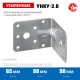 Крепежный уголок усиленный нержавеющий УНКУ-2.0 65 x 90 x 90 x 2 мм ЗУБР Профессионал 310516-65