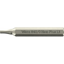 840/0 Micro Hex-Plus Бита с внешним шестигранником, HEX 1.3 x 30 мм, хвостовик шестигранный 5/32