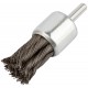Корщетка-венчик, со штифтом, стальная витая проволока 28 мм (38600)