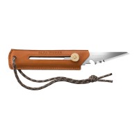 Многоцелевой нож со сменным лезвием WORKS BK1 CAMEL BUSHCRAFT KNIFE с чехлом OLFA OW-BK1L-CL