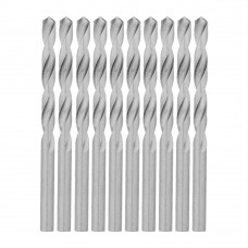 Сверло по металлу, 6.5 мм, полированное, HSS, 10 шт, цилиндрический хвостовик Matrix