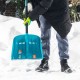 Лопата для уборки снега, полипропилен, 365х450х1355 мм, алюминиевый черенок, усиленная, LUXE Palisad (61677)