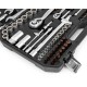 Набор инструментов  82 предмета 1/2" & 1/4", CRV, профессиональный в кейсе HORTZ 1187698