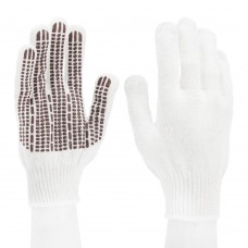 Перчатки трикотажные, ПВХ гель Протектор, оверлок Сибртех (67778)