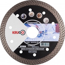 Диск алмазныйТурбо ТF по керамике для УШМ 125 x 1.4 x 22.23 x 10mm KRUGO (RTF05A)