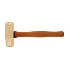 Кувалда тупоносая 9,1 кг AlCu рукоятка дерево искробезопасная 191B-1040, HORTZ
