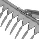 Грабли, нержавеющая сталь, 340 мм, 14 витых зубьев, без черенка, Сибртех (61759)