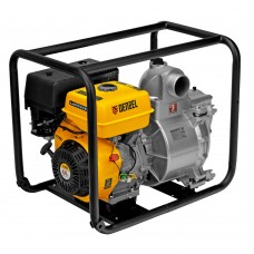 Мотопомпа бензиновая для грязной воды PX-80D, 15 л.с, 3, 1500 л/мин, глубина 8 м , напор 30 м Denzel (99204)