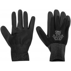 Перчатки трикотажные с ПУ покрытием для точных работ (12477)