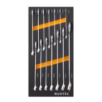 RUNTEC RT-WME14F Набор ключей комбинированных RUNTEC CrV 8-24 мм в ложементе EVA, 14 предметов (RT-WME14F)