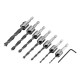 Набор сверл зенкеров по дереву, 3-10 мм, 7 шт Denzel (704272)