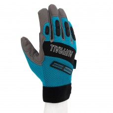 Перчатки универсальные комбинированные, с защитными накладками, STYLISH, размер L (9) Gross (90319)