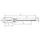 Пломба номерная Универсал-350 (красн) (Fortisflex) (102087)