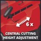 Газонокосилка акк Einhell PXC RASARRO 36/36, 2х18В, 36см,6ст 25-75мм,45л,2x3Aч Plus,2хЗУ (3413282)