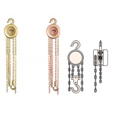 Таль ручная с цепью (5т) искробезопасная, сплав AlCu 308-1010, HORTZ