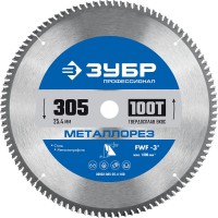 Пильный диск по металлу и металлопрофилю Металлорез, 305 х 25.4 мм, 100Т ЗУБР Профессионал 36932-305-25.4-100