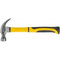 Молоток-гвоздодер, фиберглассовая усиленная ручка, Профи 28 мм, 450 гр. (44772)