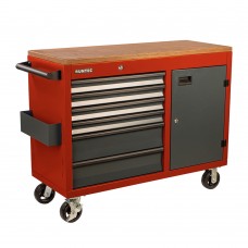 RUNTEC RTVIND-6R Тележка - верстак 1155*465 мм, 6 полочная Industrial красная (RTVIND-6R)