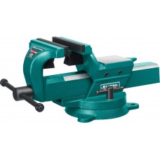 Кованые стальные тиски FORGE--155/200, с регулировкой компенсации люфта KRAFTOOL 32700-200