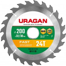 Диск пильный по дереву Fast URAGAN 200х32/30 мм 24Т 36800-200-32-24_z01  