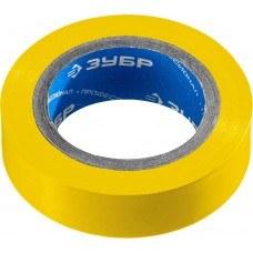 Изолента ПВХ ЭЛЕКТРИК-10 15 мм x 10 м, 6000 В, желтая, не поддерживает горение ЗУБР Профессионал 1233-5_z02