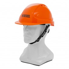 Каска защитная ударопрочная, ABS/PC, плавная регулировка, модель «Форвард» (К-05)оранж. Denzel (89206)
