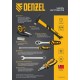 Набор инструментов, 1/2, 1/4, 3/8, CrV, S2, пластиковый кейс, 216 предметов Denzel