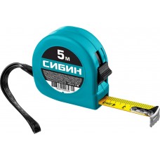Рулетка 5 м х 19 мм СИБИН 34020-05-19
