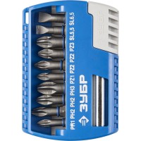 Набор бит с магнитным адаптером 11 шт ЗУБР 26050-H11