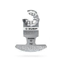 Полотно DIAMOND 70 x 2.0 мм с алмазным зерном Р40: керамика, мрамор, стекло, кирпич ЗУБР StarQuick 15585-70-2.0