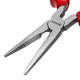 Длинногубцы прямые Nickel, 200 мм, никелированные, двухкомпонентные рукоятки Matrix (17168)