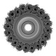 Щетка для УШМ Heavy Duty, 80 мм, М14, чашка, крученая проволока 0.5 мм Matrix (74670)