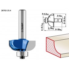 Фреза кромочная калевочная №2 25.4?10 мм радиус 6.3 мм ЗУБР Профессионал 28702-25.4