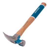 Молоток-гвоздодер,560 г, угол 75, магнит, обрезиненная рукоятка AMERICAN HICKORY GROSS (10419)