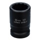 Головка торцевая ударная 17 мм, 1/2 12 гр. GARWIN INDUSTRIAL 621005-17