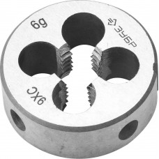 Плашка круглая ручная сталь 9ХС ЗУБР М5 x 0.8 мм 4-28022-05-0.8