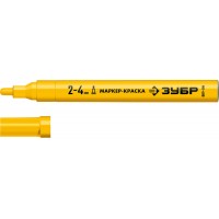 Маркер-краска МК-400 желтый, 2-4 мм ЗУБР 06325-5