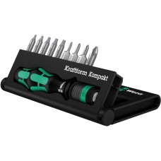 Набор бит с отвёрткой-битодержателем, 10 пр. Kraftform Kompakt 12 WE-135942