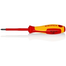 Отвёртка VDE Phillips PH1 x 80 мм, длина 187 мм, диэлектрическая (KN-982401)