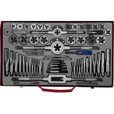 Набор метчиков и плашек 65 предм. сталь 9ХС ЗУБР 28118-H65