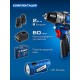 Набор: дрель-шуруповерт + LED фонарь 12 В 45 Н·м 2 АКБ тип Т7 2 А·ч BRUSHLESS кейс Профессионал ЗУБР КОМПАКТ #4 DB-121-22F