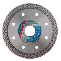 Диск алмазный, 115 х 22.2 мм, тонкий, сплошной (Jaguar) мокрая резка Gross (73052)