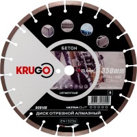 Диск алмазный для бетона 350x25.4x40x3.2x12mm KRUGO (BCB14B)