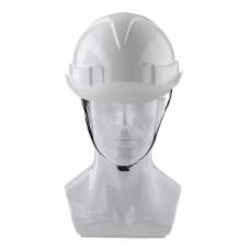 Каска защитная с храповым механизмом, Европласт, белая Сибртех (89109)